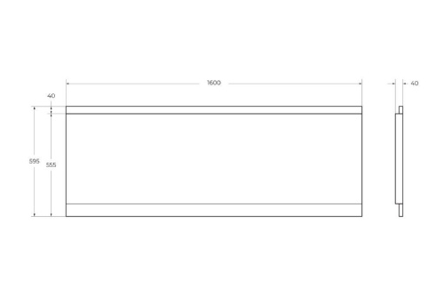 Фронтальная панель для ванны Cezares EMP-160-F-SCR-W37 - фото 2