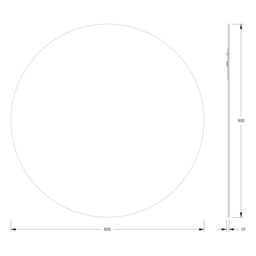 Зеркало в ванную Evoform Primary BY 0044 80х80 цвет хром - фото 2