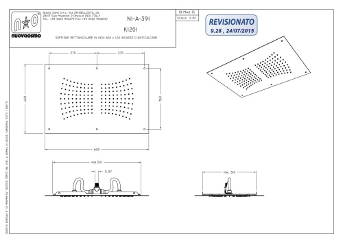 Душевая головка Graffio KI201/CR цвет хром - фото 2