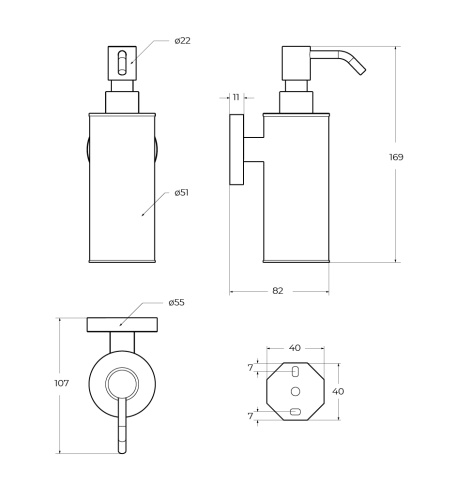 Дозатор Cezares RELAX RELAX-SOIS-M-NOP - фото 2