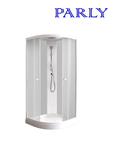 Душевая кабина Parly Effect EF1031 100х100 четверть круга с крышей ориентация универсальная - фото 2