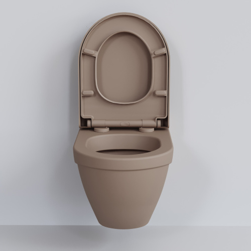 Чаша унитаза подвесная Ambassador Nord 133T20501 цвет темно-бежевый матовый без сиденья - фото 3