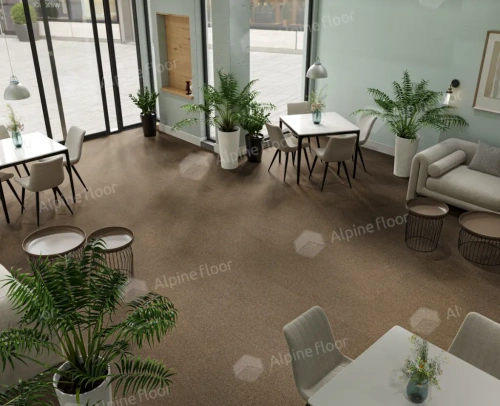 Ковровая плитка Alpine Floor Huron 402-2 Сагино толщина 0.6 см 33 класс 500х500 - фото 2