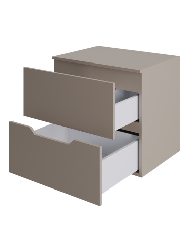 Тумба под раковину Orange Line Li-60TuLMDF 61х46х56 подвесная цвет бежевый - фото 4