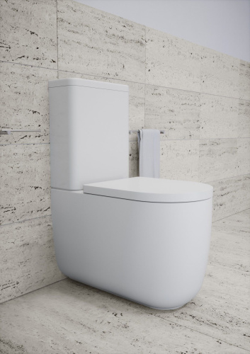 Чаша унитаза напольная Olympia Milady MIL130301 цвет белый глянцевый без сиденья и без бачка безободковая - фото 3