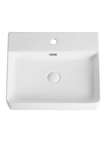 Тумба с раковиной Orange Line Li-70TugMDF+B04-500W 70х46х69 подвесная цвет графит матовый - фото 3