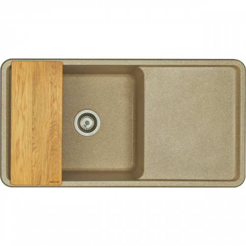 Кухонная мойка Aquaton Беллис 1A725132BS220 97х51 цвет светло-коричневый - фото 3