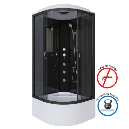 Душевая кабина Niagara Classic 65081434G 90х90 четверть круга с крышей ориентация универсальная - фото 2