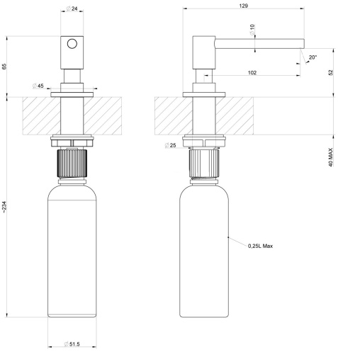Дозатор для жидкого мыла Gessi  29660/727 - фото 2