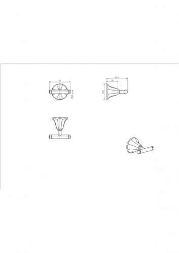 Крючок CeramaLux Biatrichi 73001-1 - фото 2
