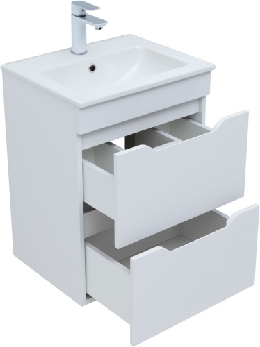 Тумба под раковину Aquanet Практика 00330455 48х39х64 напольная/подвесная цвет белый - фото 2