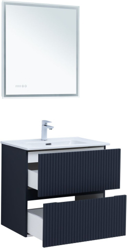 Тумба под раковину Aquanet Джейн 00313301 69х44х64 напольная/подвесная цвет синий - фото 4