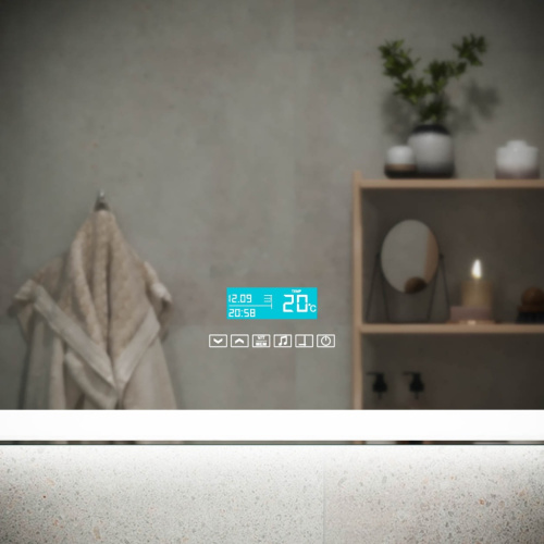 Зеркало в ванную Sancos City 2.0 CI2.900 90х70 цвет белый - фото 5