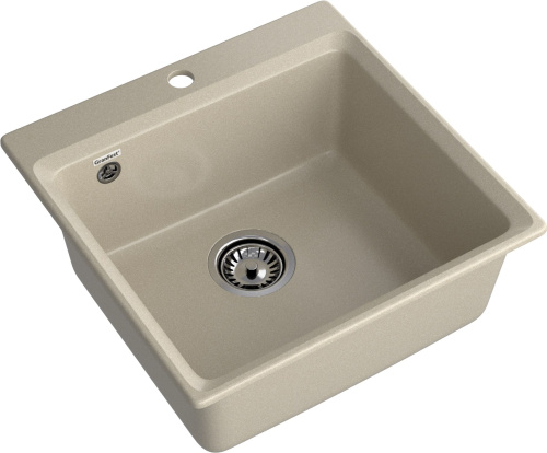 Кухонная мойка Granfest Level LV-510 топаз 51х50 цвет серый поверхность матовая - фото 2