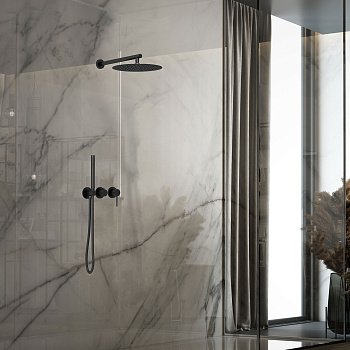 Душевая система Vincea VSFW-4G01MB встраиваемая в стену с термостатом