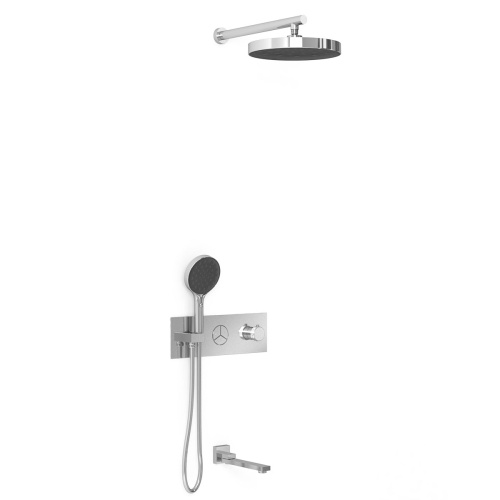 Душевая система Vincea VSFW-432TI2CH встраиваемая в стену с термостатом - фото 2