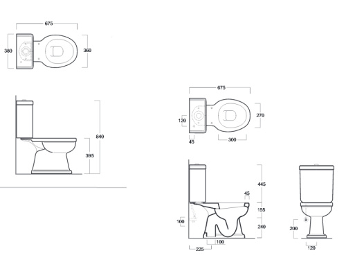Чаша унитаза напольная Simas LO 921 bia цвет белый без бачка без сиденья каскадный смыв - фото 3