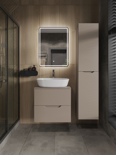 Тумба с раковиной Orange Line Li-60TuLMDF+B08-500W 61х46х70 - фото 5