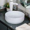 Раковина из сантехнического фарфора Melana 7078D-805 40х40 накладная цвет белый без отверстий под смеситель