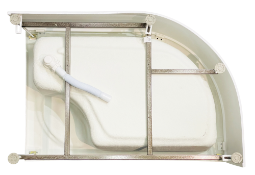 Душевой поддон Royal Bath BK RB8120BK-L 120х80 акрил белый с ножками - фото 3