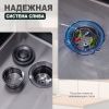 Кухонная мойка Splenka S705.7850.09 80х50 цвет серый поверхность матовая