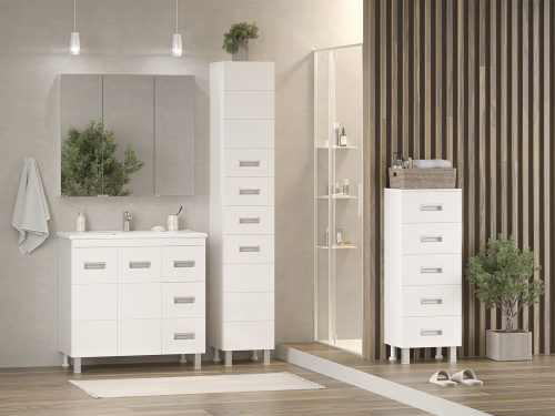 Тумба под раковину Misty Селена П-Сел01090-01Пр3Я 88х43х72 напольная - фото 5