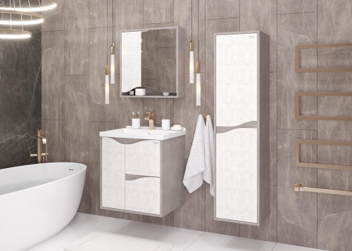 Шкаф-пенал Onika Брендон 403565 35х33х142 подвесной - фото 4