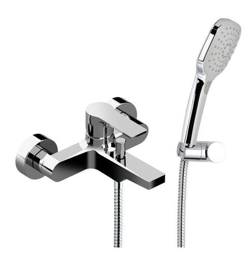 Смеситель для ванны Daniel Reflex RX610-NP настенный зачищенный никель