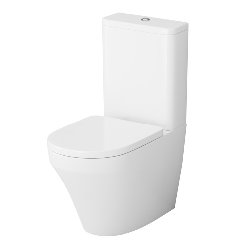 Унитаз напольный с бачком Am.Pm Inspire C508607WH белый глянцевый без сиденья душевой смыв - фото 2