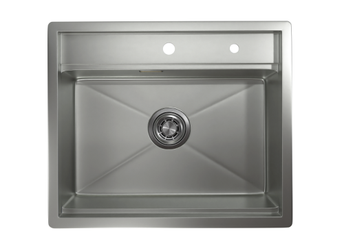 Кухонная мойка Granula Kitchen Space 6051, СТАЛЬ МАТОВАЯ 60х51 цвет сталь матовая поверхность матовая - фото 3