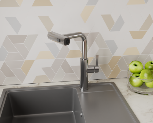 Смеситель для кухни  Tinos TI3732-18 на раковину/столешницу сатин - фото 3