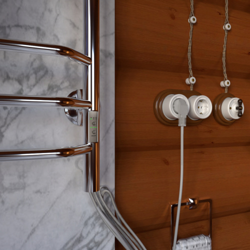 Полотенцесушитель Тругор Браво Пэк сп БравоПэксп3П/1005032 53х100 электрический хром - фото 5