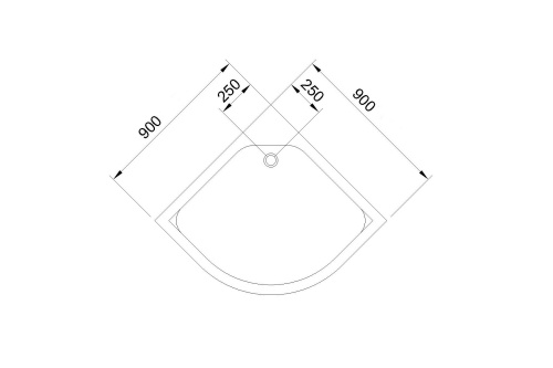 Душевой поддон Royal Bath HK RB90HK 90х90 акрил белый с ножками - фото 2