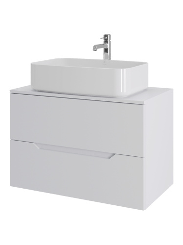 Тумба с раковиной Orange Line Li-80TuwMDF+B07-600W 81х46х69 - фото 2