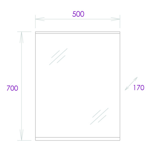 Зеркало в ванную Onika Коралл 205023 50х70 - фото 4