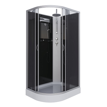 Душевая кабина Niagara Classic 35121433RBKT 120х80 асимметричная без крыши ориентация правая