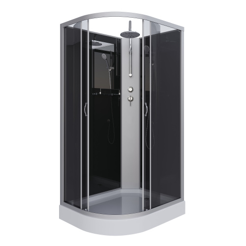 Душевая кабина Niagara Classic 35121433RBKT 120х80 асимметричная без крыши ориентация правая