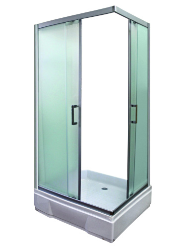 Душевой уголок River MORAVA XL 10000003401 90х70 стекло матовое профиль хром матовый без поддона - фото 3