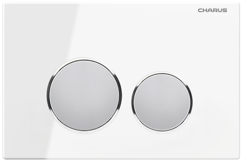 Клавиша смыва механическая CHARUS Bagliore FP.330.WHITE.10 цвет белый