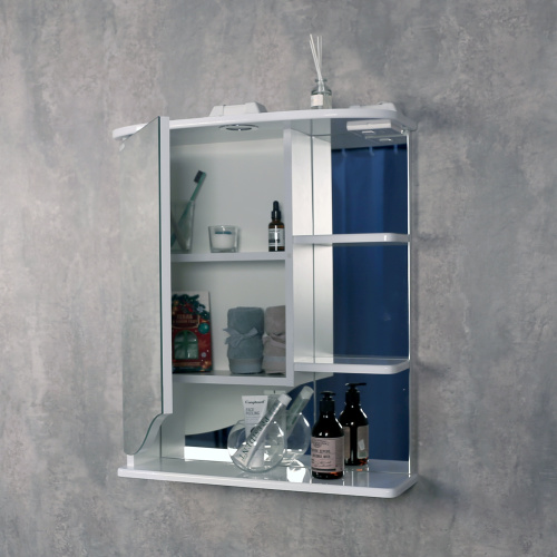 Зеркало-шкаф Onika Виола 206004 60х25х71 подвесной цвет белый - фото 5