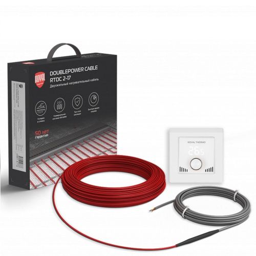 Нагревательный кабель для теплого пола Royal Thermo RTDC 2-17-600 комплект с RTI-16 - фото 2