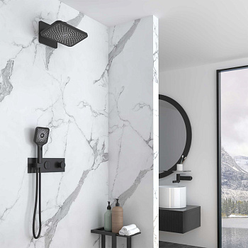 Душевая система Vincea VSFW-422TI4MB встраиваемая в стену с термостатом