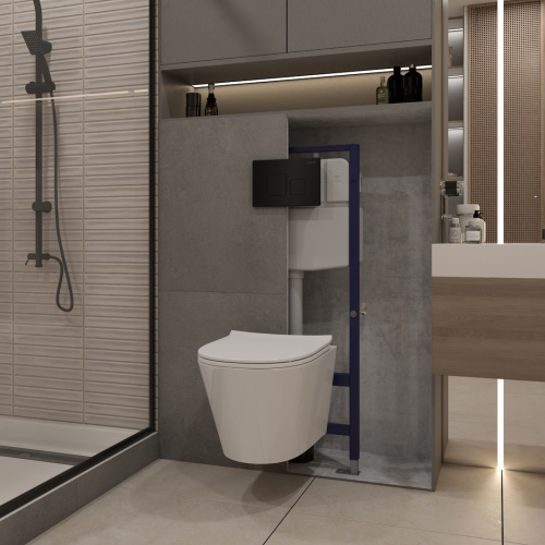 Клавиша смыва механическая Teymi Kati T70702BM цвет черный - фото 3