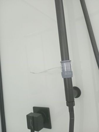 Душевая кабина Cerutti SPA KORRA90B 90х90 четверть круга без крыши ориентация универсальная