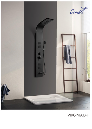 Душевая панель Cerutti SPA CT9989 прямоугольная настенная