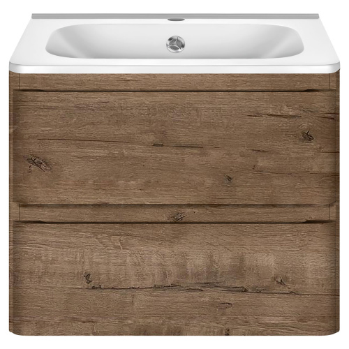 Тумба под раковину Vincea Vico VMC-2V600VO 59х47х50 подвесная цвет коричневый - фото 5