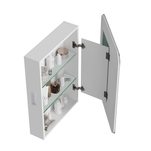 Зеркало-шкаф Alavann Cosmetic ALV1041001 60х15х80 подвесной цвет белый - фото 3