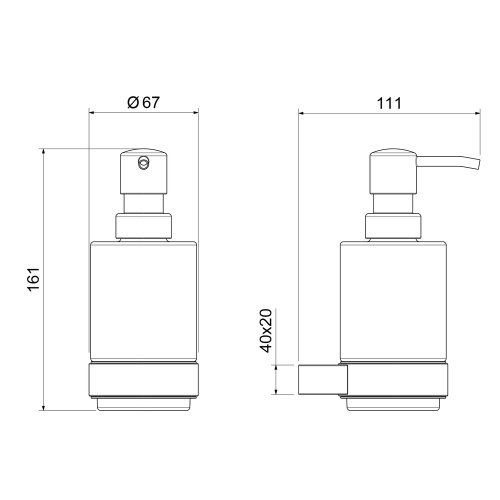 Дозатор Timo Luiro 18539/18 - фото 2