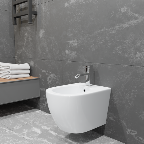 Биде CHARUS TORRE BIANCA BD700-141W подвесное - фото 5