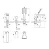 Смеситель LeMark Bronx LM3745BL на борт ванны черный